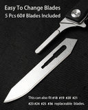 Samior S13 Slim Scalpel Folding Knife with #60 Blades