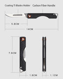 Samior TS135 Folding Scalpel Utility Knife with 10 Blades