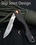 Samior TS135 Folding Scalpel Utility Knife with 10 Blades