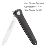 Samior T369 Small Folding Pocket Flipper Scalpel Knife