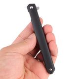 Samior  GA035 Slim Flipper Knife, 3.5" 5CR13 Tanto Blade, ABS Handle