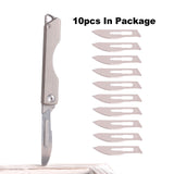 Samior TS135 Folding Scalpel Utility Knife with 10 Blades