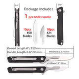 Samior S13 Slim Scalpel Folding Knife with #60 Blades