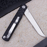 Samior ST386 Slim Katana Flipper Knife, 3.86" Blade, G10 Handle