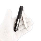 Samior G1035 Slim Flipper Knife, 3.5" D2 Tanto Blade, G10 Handle