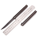 Samior GP035 M390 Blade Titanium Handle Frame Lock Drop Point Blade