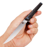 Samior GP035 Marble Carbon Fiber Handle Pocket Knife, 3.5" M390 Blade,