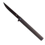 Samior GP035-CFD Carbon Fiber Handle Pocket Knife, 3.5" M390 Blade,
