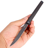 Samior GP035-CFD Carbon Fiber Handle Pocket Knife, 3.5" M390 Blade,