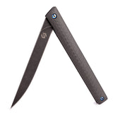 Samior GP035-CFD Carbon Fiber Handle Pocket Knife, 3.5" M390 Blade,