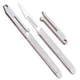 ainhue A45 Small Slim 3# Scalpel Knife Handle with Pry Bar, 10pcs #11 Blades