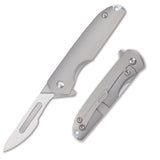 Samior S08 Mini Folding Scalpel Neck Knife, #24 Blades