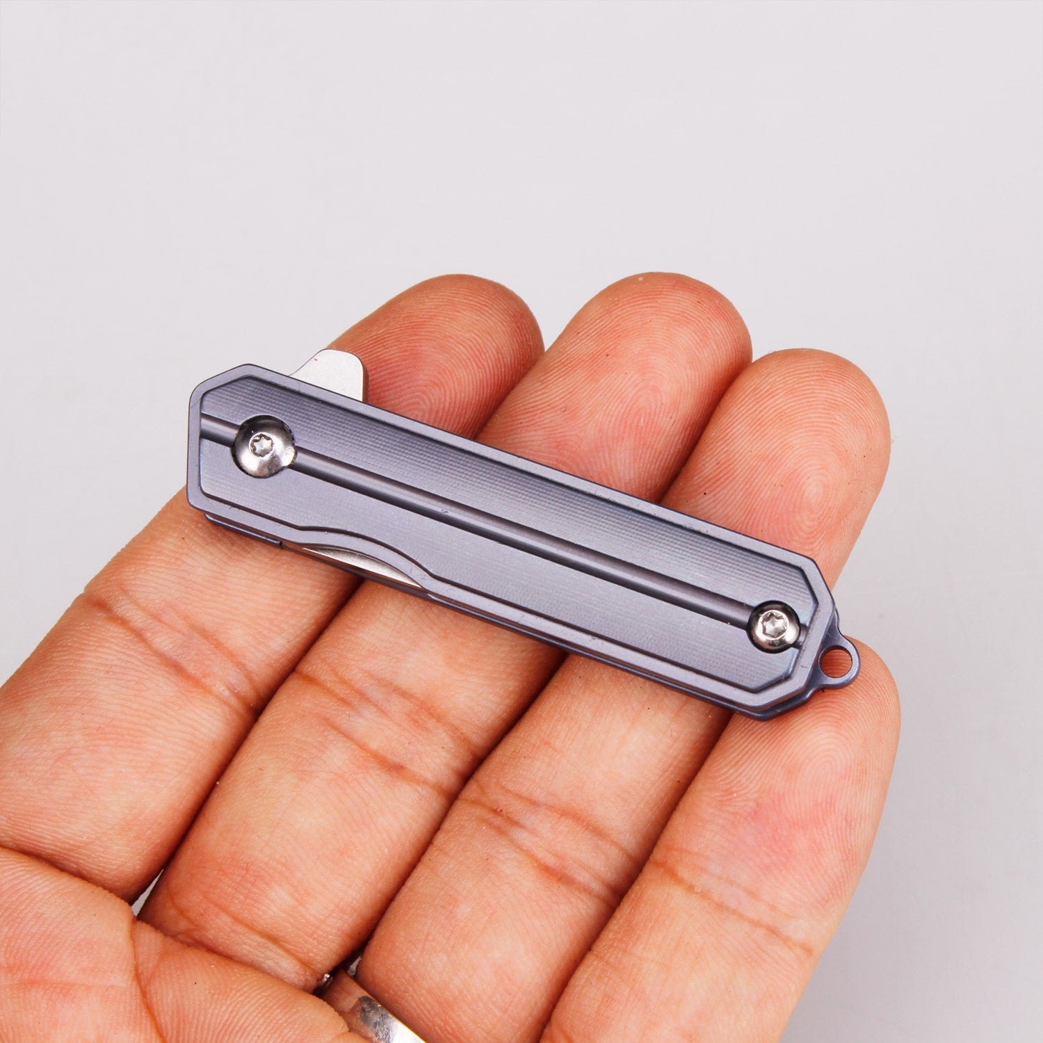 Samior HY003 Mini Samurai Keychain Pocket Folding Knife, 1.45 inches Tanto Blade