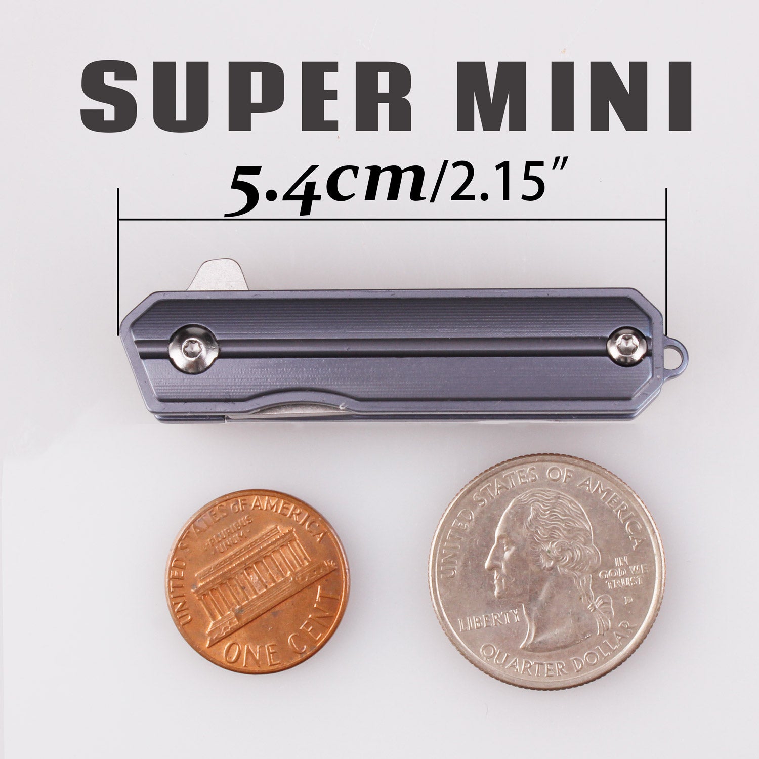 Samior HY003 Mini Samurai Keychain Pocket Folding Knife, 1.45 inches T
