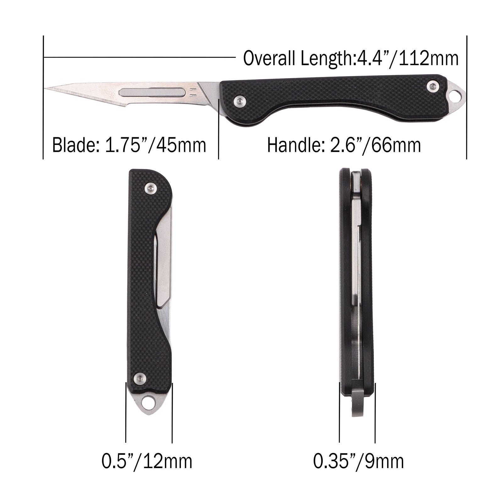 Samior S12 Mini SlipJoint 3# Scalpel Handle Folding Pocket Knife