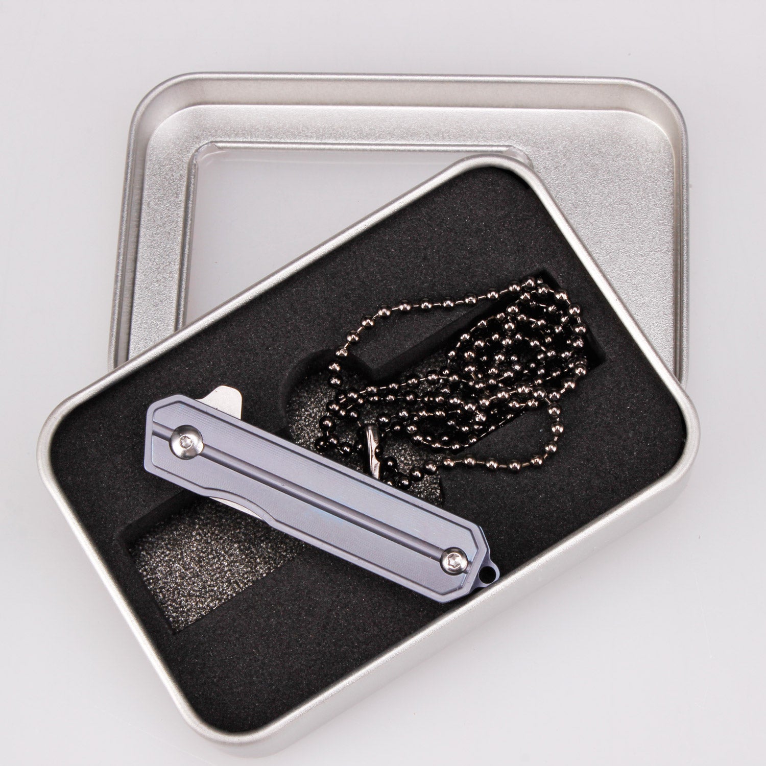 Samior HY003 Mini Samurai Keychain Pocket Folding Knife, 1.45 inches Tanto Blade