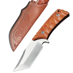 ainhue AF827 Tanto Fixed Blade Knife 3.75 inch Satin Tanto Blade