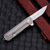Samior HY004 Mini Samurai Keychain Pocket Folding Knife, 1.45 inches Drop Point Blade