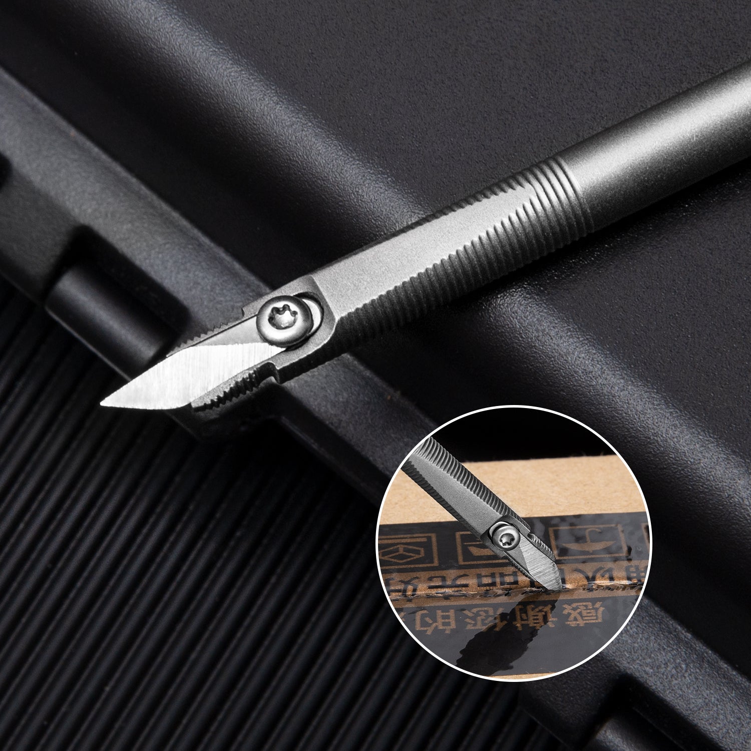 ainhue T32 Mini Small Slim Keychain EDC Utility Box Cutter Knife,