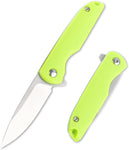 T28 Mini Flipper Folding Pocket Knife, 2.1 Inch Blades, Contoured ABS Handle with Liner lock, Micro Small Little Utility EDC Knives