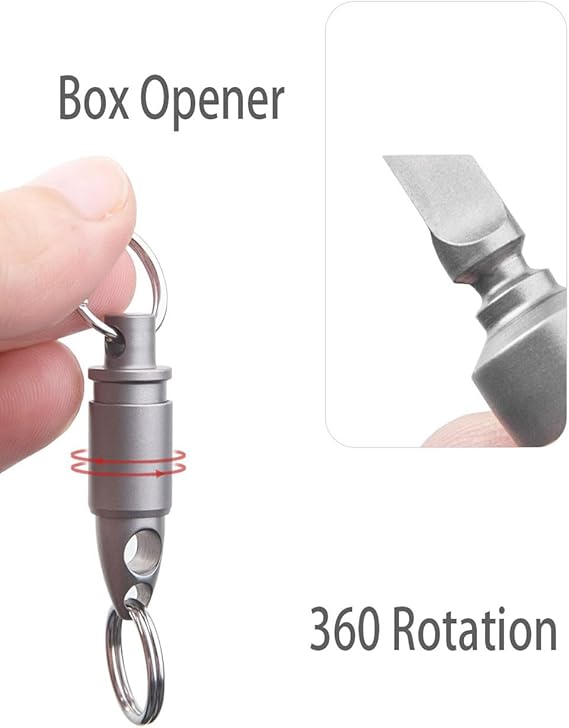 T14 Quick Release Detachable TC4 Titanium Universal Key Ring Connector