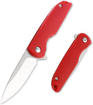 T28 Mini Flipper Folding Pocket Knife, 2.1 Inch Blades, Contoured ABS Handle with Liner lock, Micro Small Little Utility EDC Knives