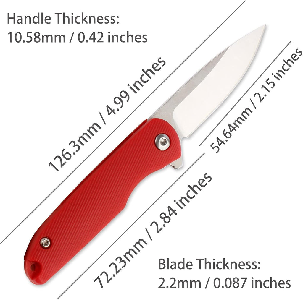 Samior T28 Mini Flipper Folding Pocket Knife】