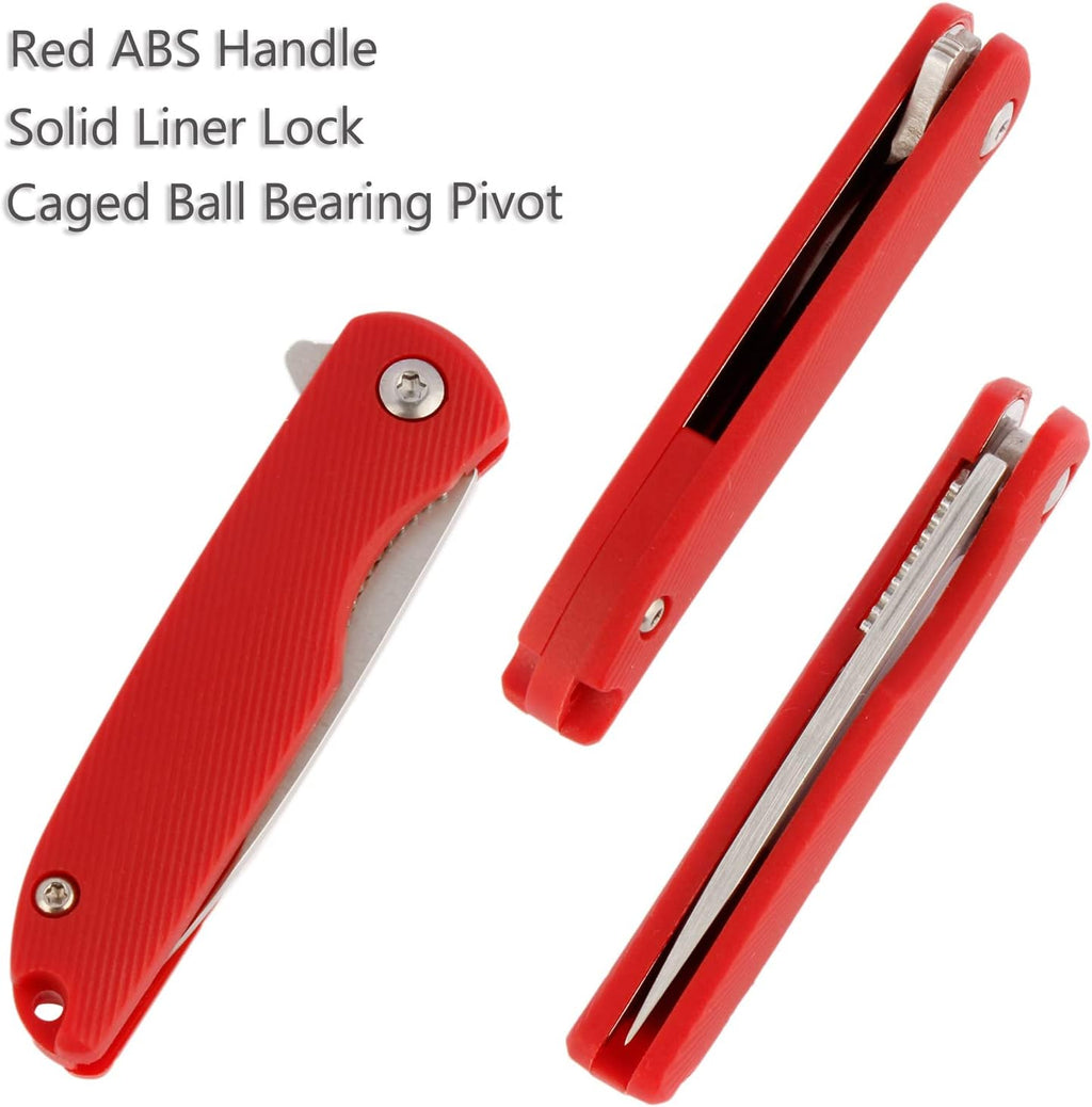 Samior T28 Mini Flipper Folding Pocket Knife】