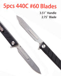 Samior S13 Slim Scalpel Folding Knife with #60 Blades