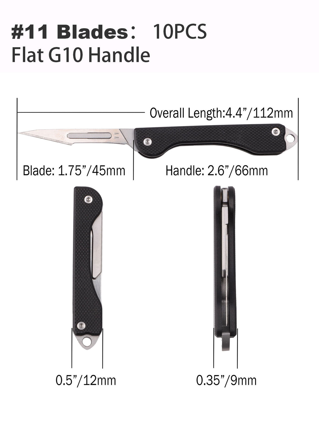 Samior S12 Mini SlipJoint 3# Scalpel Handle Folding Pocket Knife