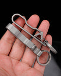aihue A07 TC4 Titanium Quick Release Belt Clip Keychain