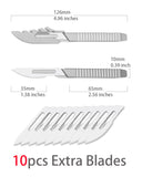 ainhue A5 Pocket Scalpel Utility Knife, 10pcs #24 Blades
