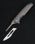 Samior S08 Mini Folding Scalpel Neck Knife, #24 Blades