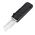 ainhue RU35 Retractable Utility Knife, 3.5 Inch Aluminum Handle with Pocket Clip, 5pcs SK5 Replacement Blades