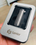 Samior HY004 Mini Titanium Handle Pocket Knife 1.45" Damascus Blade