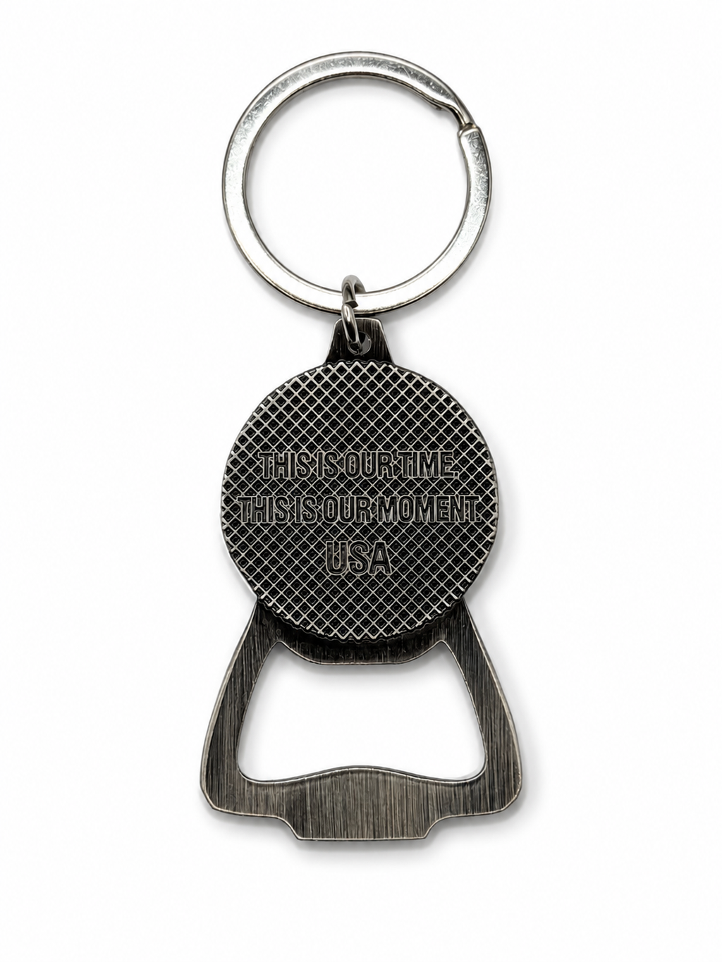 Samior USA Soccer Keychain Bottle Opener – Metal EDC Key Ring Opener for Patriotic Soccer Fans