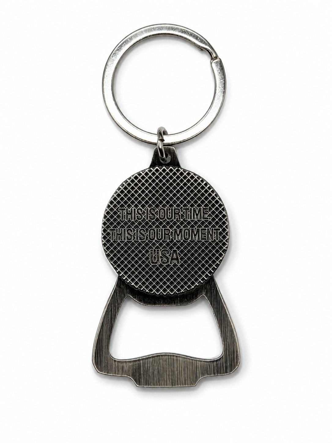 Samior USA Soccer Keychain Bottle Opener – Metal EDC Key Ring Opener for Patriotic Soccer Fans