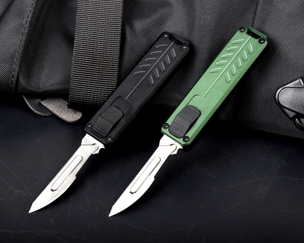 Ainhue RS-3 - Mini Auto Retractable Scalpel Utility OTF Scalpel Knife