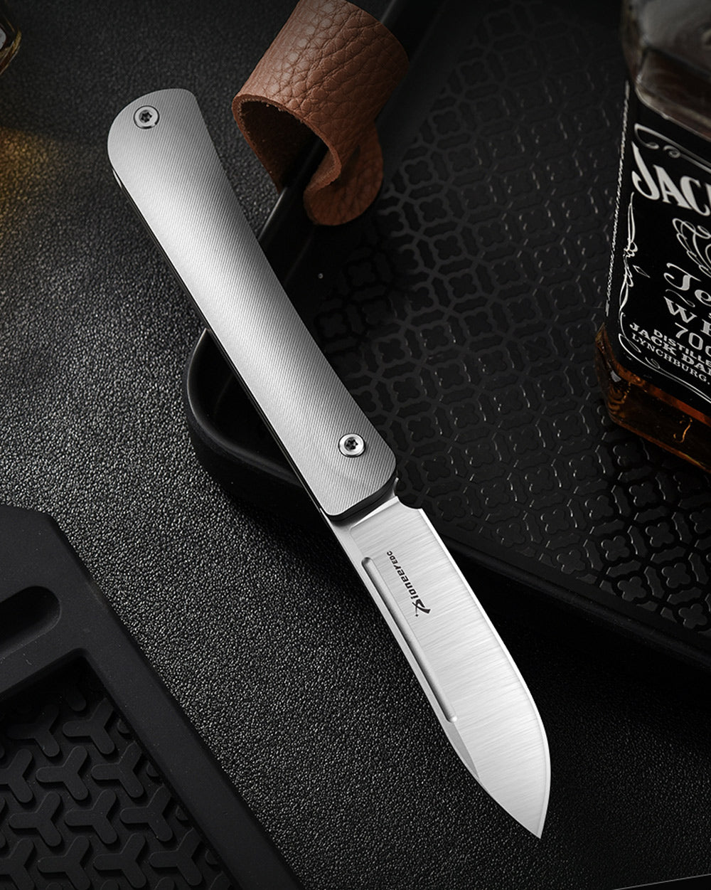 PioneerEDC MT0386 Slipjoint Pocket Knife, 14C28N Stainless Steel Blade