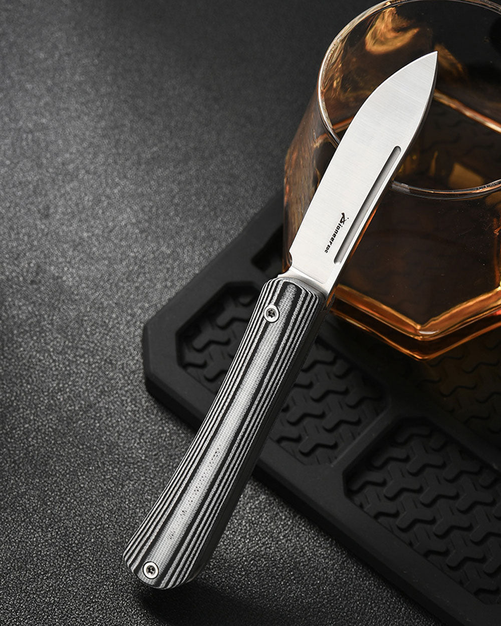 PioneerEDC MT0386 Slipjoint Pocket Knife, 14C28N Stainless Steel Blade