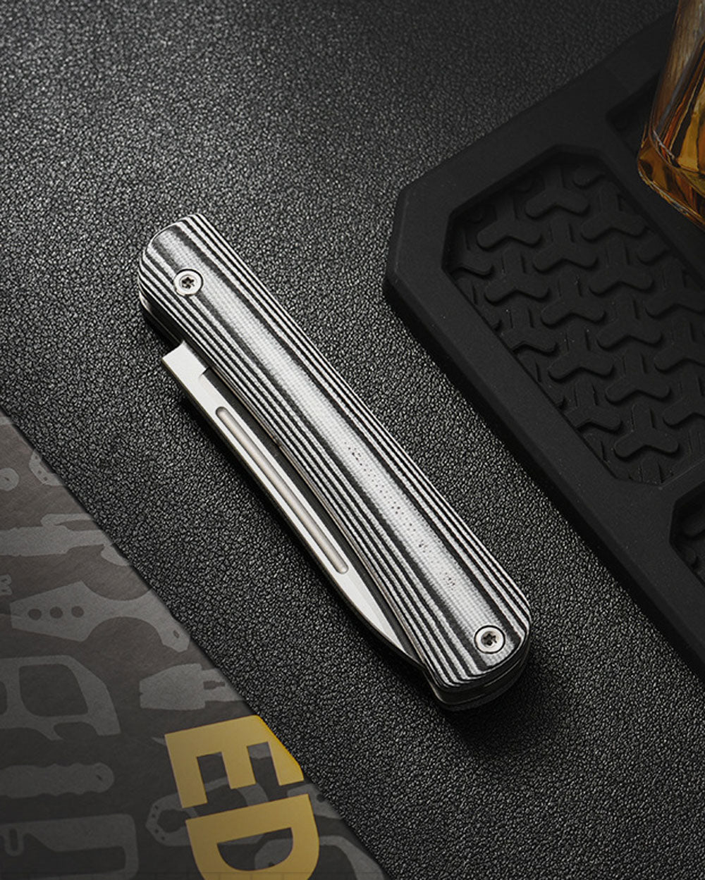 PioneerEDC MT0386 Slipjoint Pocket Knife, 14C28N Stainless Steel Blade