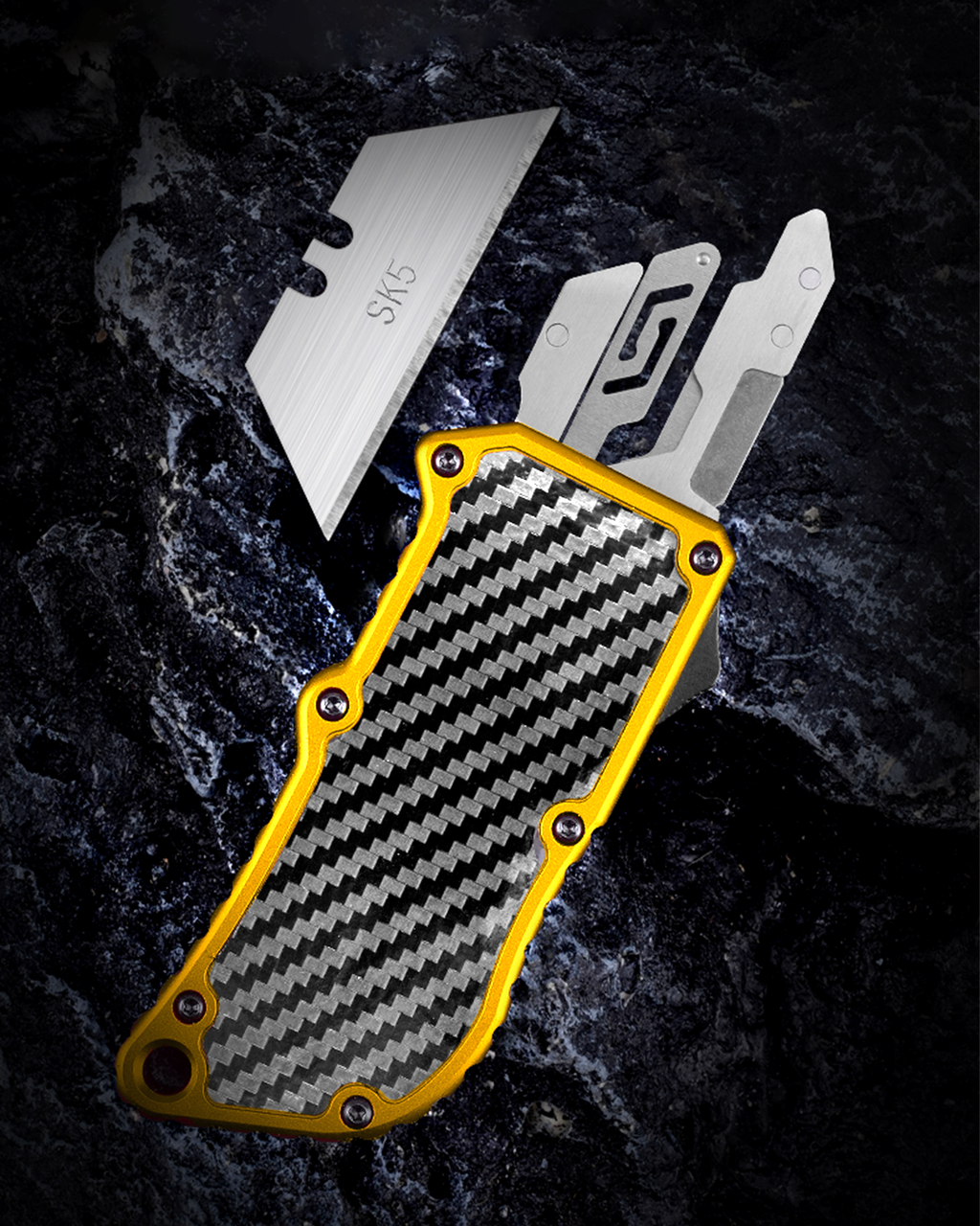 ainhue RU36 Auto Retractable Box Cutter OTF Utility Knife