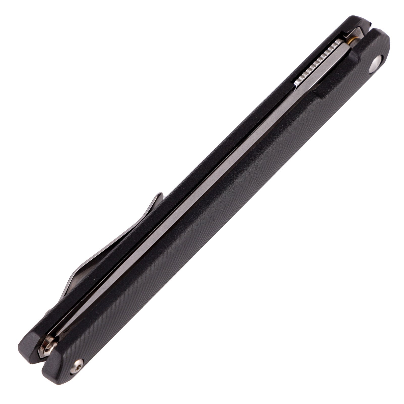 Samior  GA035 Slim Flipper Knife, 3.5" 5CR13 Tanto Blade, ABS Handle