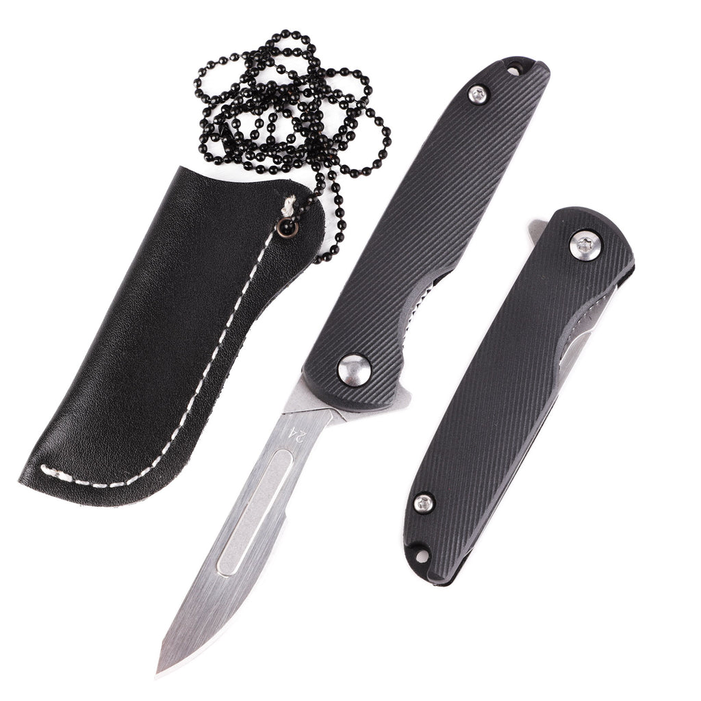 Samior S51 Mini Scalpel Neck Knife with 10pcs #24 Blades