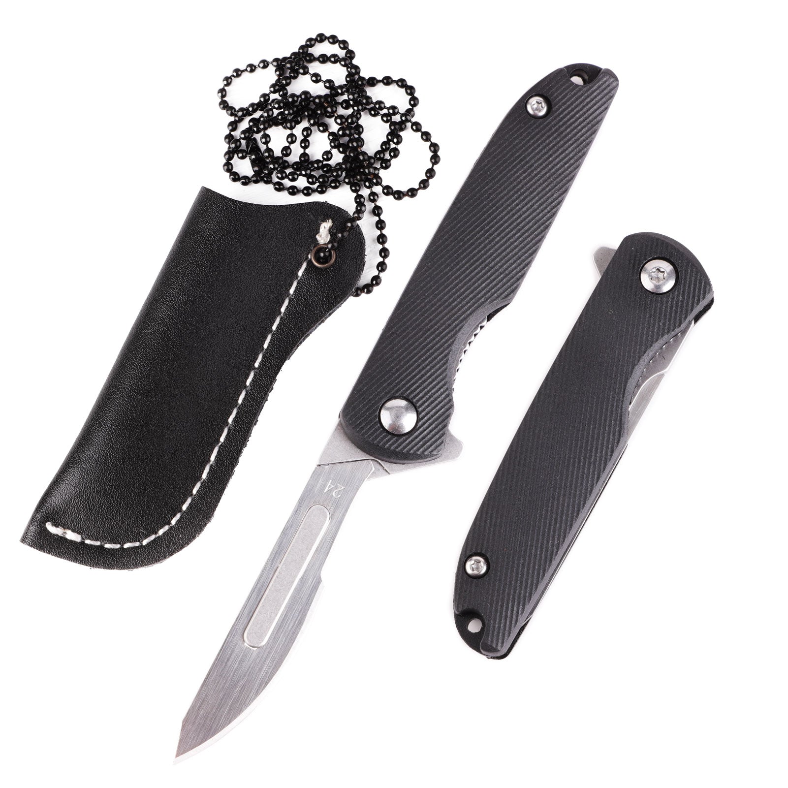 Samior S51 Mini Scalpel Neck Knife with 10pcs #24 Blades