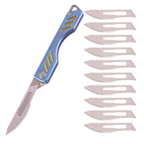 Samior TS135 Folding Scalpel Utility Knife with 11 Blades