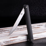 Samior G1035 G10 Handle Flipper Knife, 3.5" D2 Blade (6 variants)