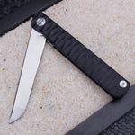 Samior ST386 Slim Katana Flipper Knife, 3.86" Blade, G10 Handle