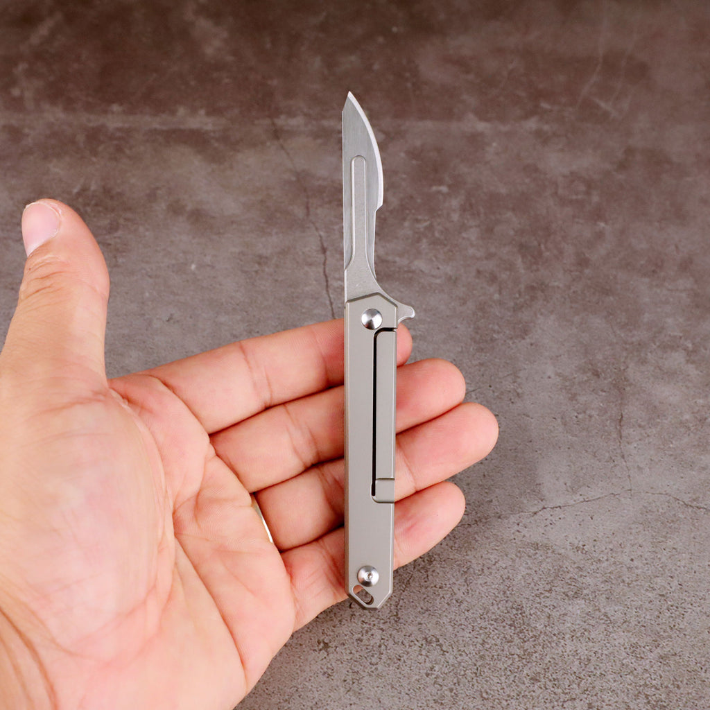 Samior S08 Mini Folding Scalpel Neck Knife, #24 Blades