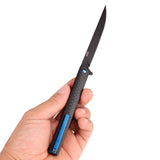 Samior GP035-CFD Carbon Fiber Handle Pocket Knife, 3.5" M390 Blade,
